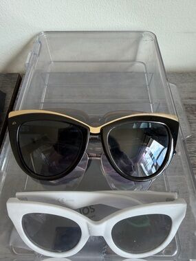 Black and Gold Cat-Eye Sunglasses for Women - Fashion Statement Shades